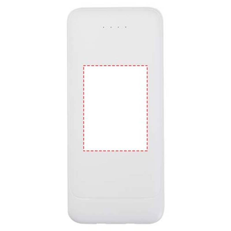 Adhil powerbanka z recyklovaného plastu s kapacitou 10 000 mAh a výkonom 10 W s dvoma vstavanými, bi Adhil powerbanka z recyklovaného plastu s kapacitou 10 000 mAh a výkonom 10 W s dvoma vstavanými, bi