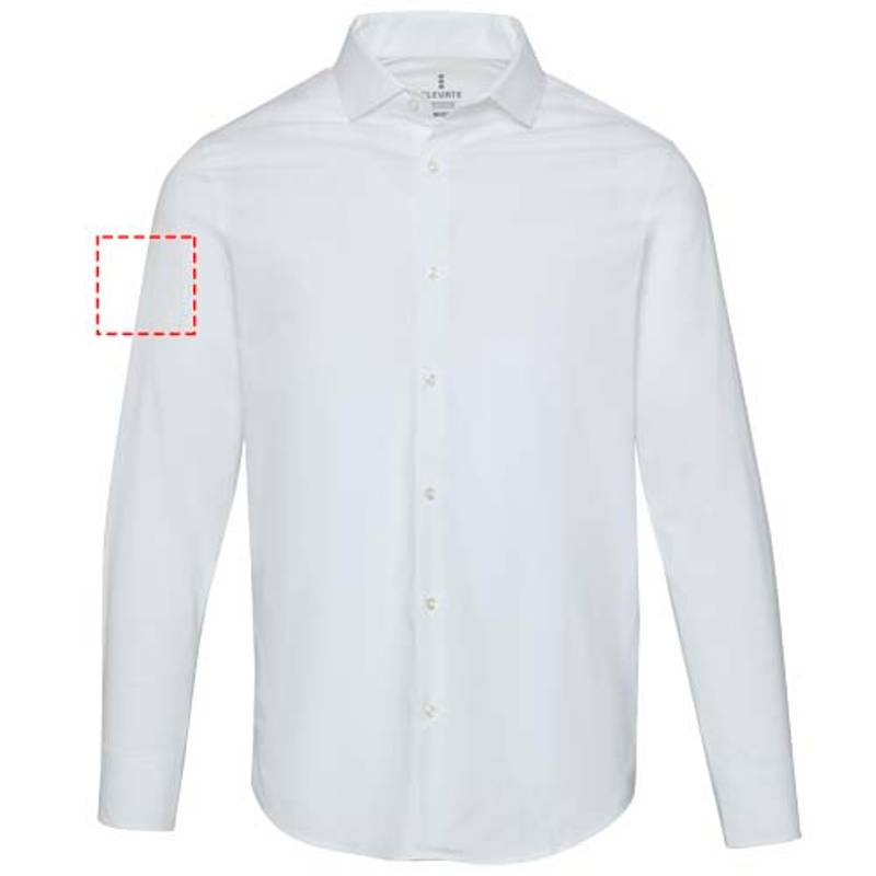 Carnelian pánska košeľa z poplínu, biela, XS Carnelian pánska košeľa z poplínu, biela, XS