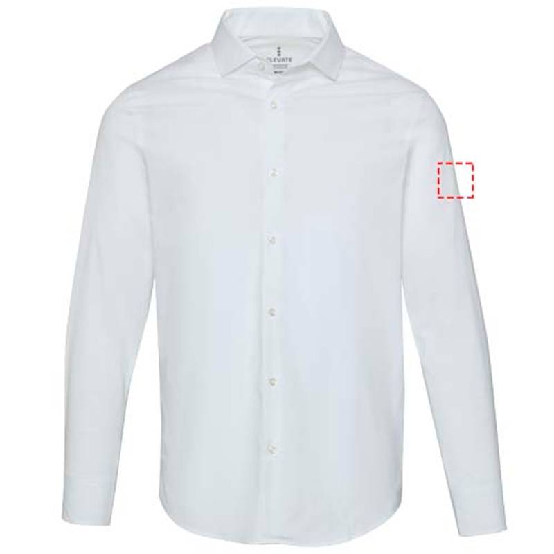 Carnelian pánska košeľa z poplínu, biela, XS Carnelian pánska košeľa z poplínu, biela, XS