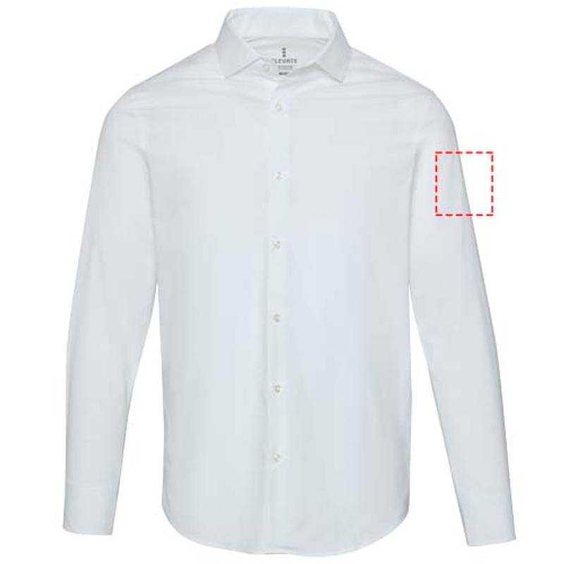 Carnelian pánska košeľa z poplínu, biela, XS Carnelian pánska košeľa z poplínu, biela, XS