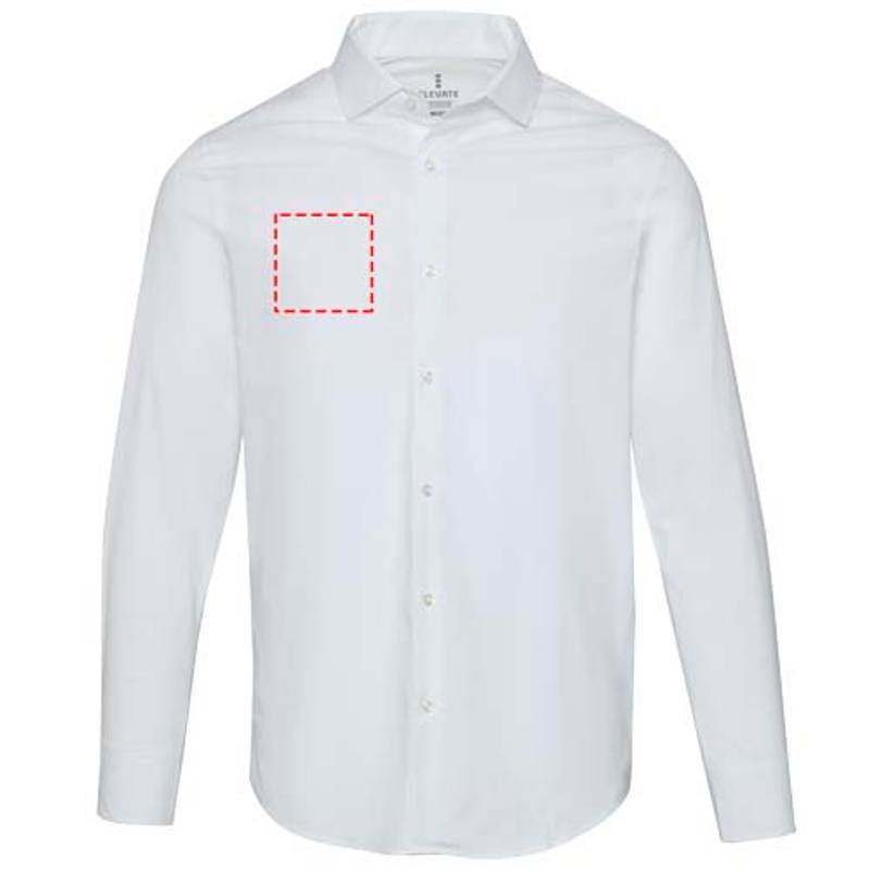 Carnelian pánska košeľa z poplínu, biela, XS Carnelian pánska košeľa z poplínu, biela, XS