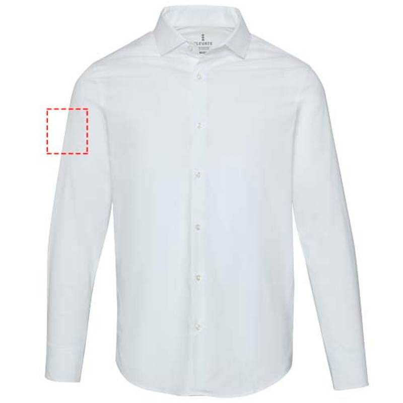 Carnelian pánska košeľa z poplínu, biela, XS Carnelian pánska košeľa z poplínu, biela, XS