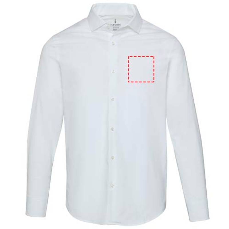 Carnelian pánska košeľa z poplínu, biela, XS Carnelian pánska košeľa z poplínu, biela, XS