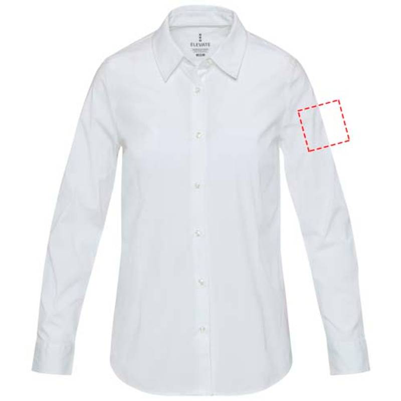 Carnelian dámska košeľa z poplínu, biela, XS Carnelian dámska košeľa z poplínu, biela, XS