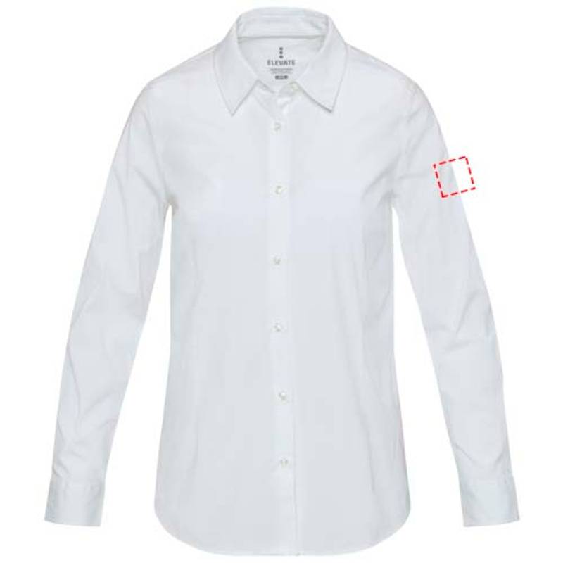 Carnelian dámska košeľa z poplínu, biela, XS Carnelian dámska košeľa z poplínu, biela, XS