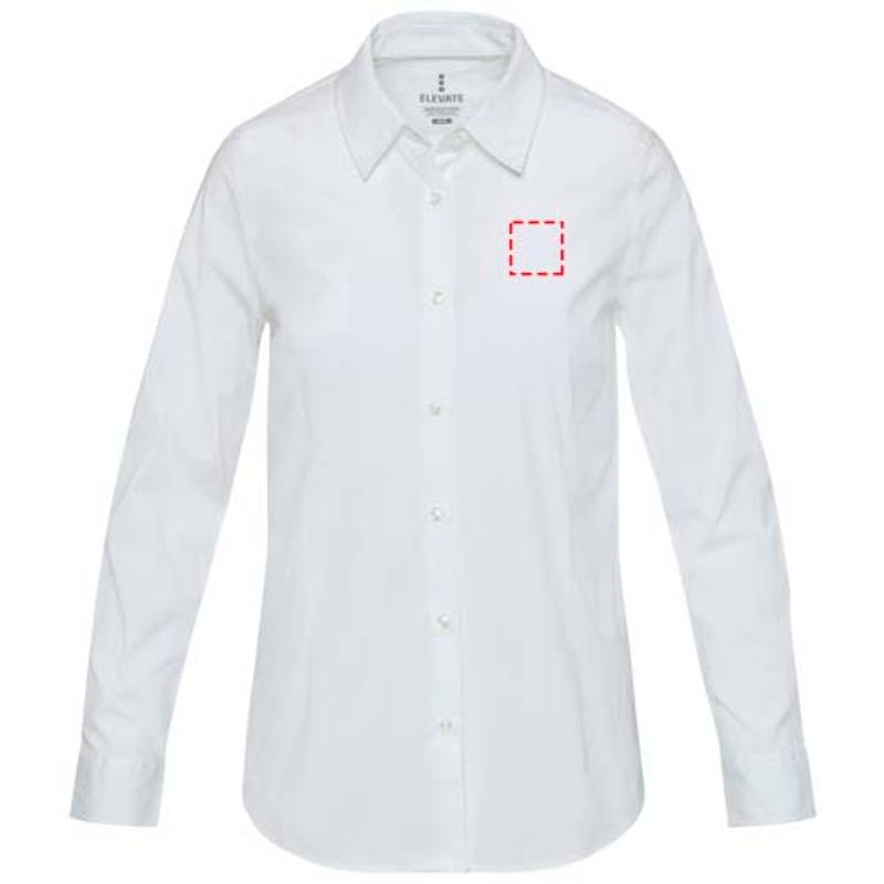 Carnelian dámska košeľa z poplínu, biela, XS Carnelian dámska košeľa z poplínu, biela, XS