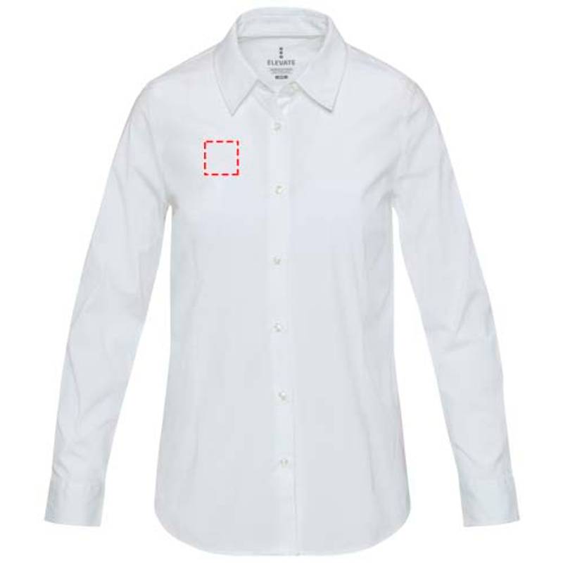 Carnelian dámska košeľa z poplínu, biela, XS Carnelian dámska košeľa z poplínu, biela, XS