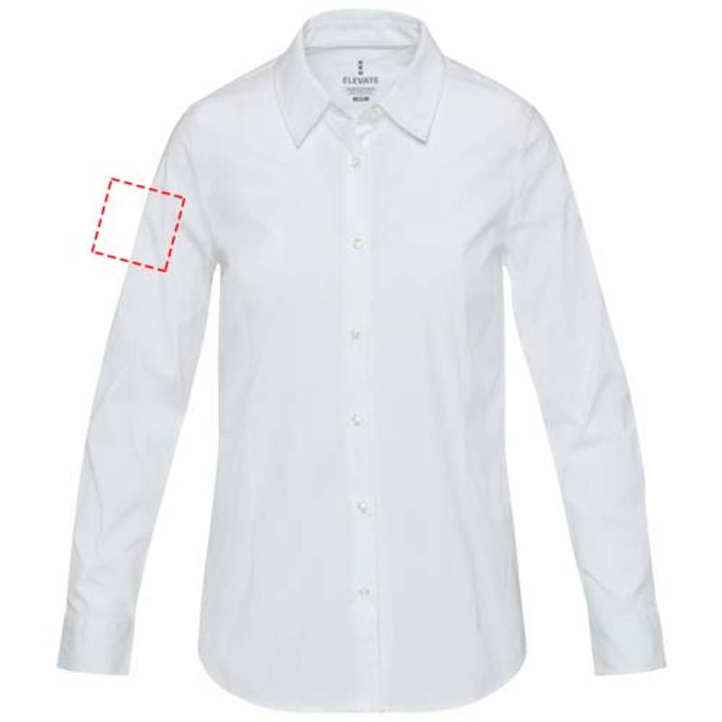 Carnelian dámska košeľa z poplínu, biela, XS Carnelian dámska košeľa z poplínu, biela, XS