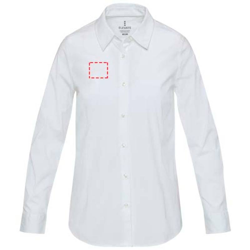 Carnelian dámska košeľa z poplínu, biela, XS Carnelian dámska košeľa z poplínu, biela, XS