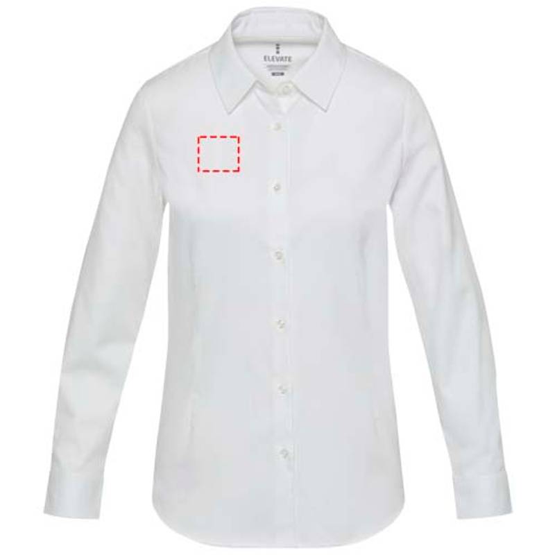 Citrine dámska keprová košeľa, biela, XS Citrine dámska keprová košeľa, biela, XS