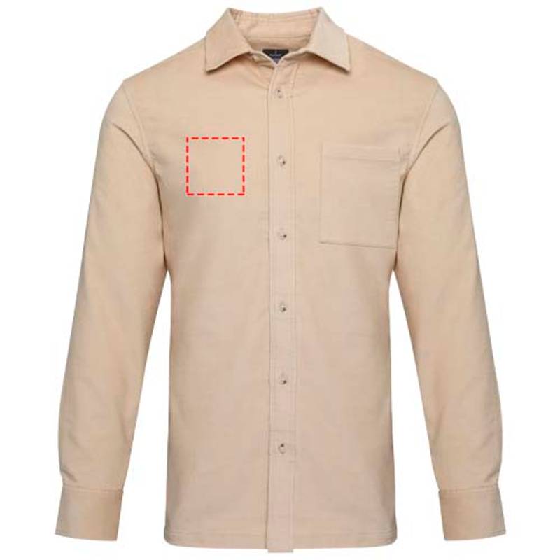 Alum menčestrová unisex košeľa, hnedá Oatmeal, XS Alum menčestrová unisex košeľa, hnedá Oatmeal, XS