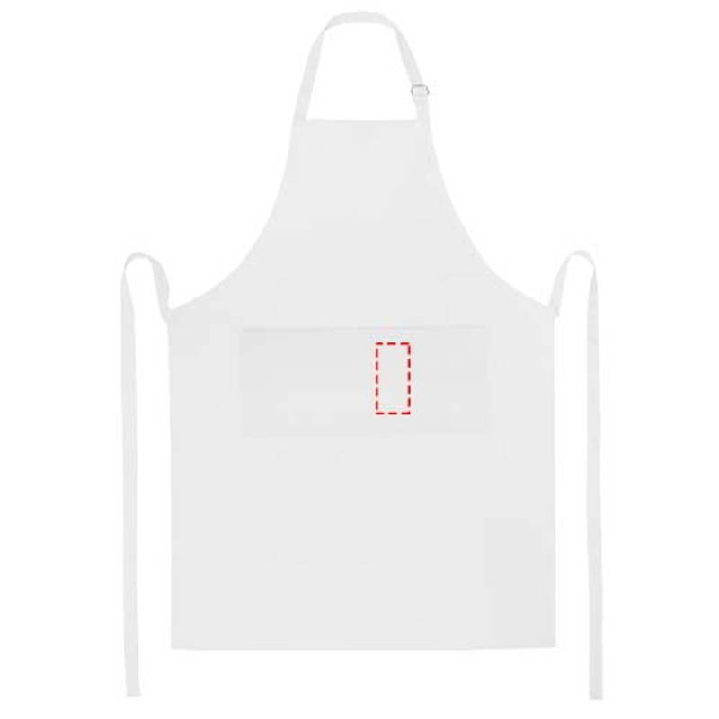 Zástera Andrea 240 g/m² s nastaviteľným krčným popruhom, zelená Heather Zástera Andrea 240 g/m² s nastaviteľným krčným popruhom, zelená Heather