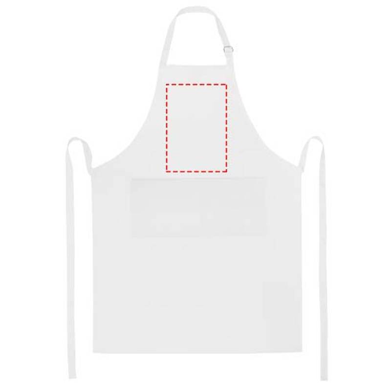 Zástera Andrea 240 g/m² s nastaviteľným krčným popruhom, zelená Heather Zástera Andrea 240 g/m² s nastaviteľným krčným popruhom, zelená Heather