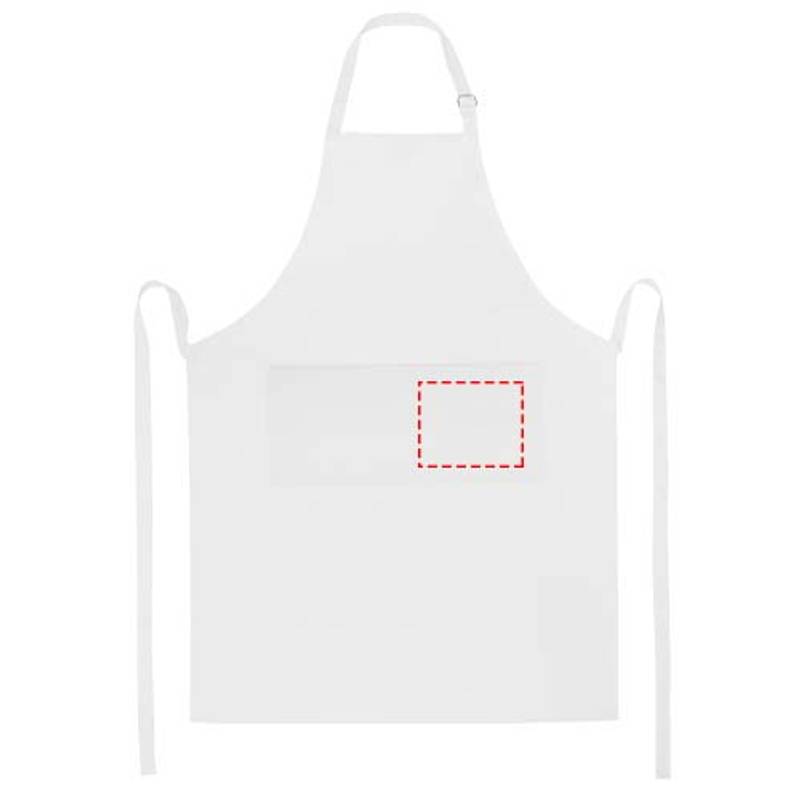 Zástera Andrea 240 g/m² s nastaviteľným krčným popruhom, zelená Heather Zástera Andrea 240 g/m² s nastaviteľným krčným popruhom, zelená Heather