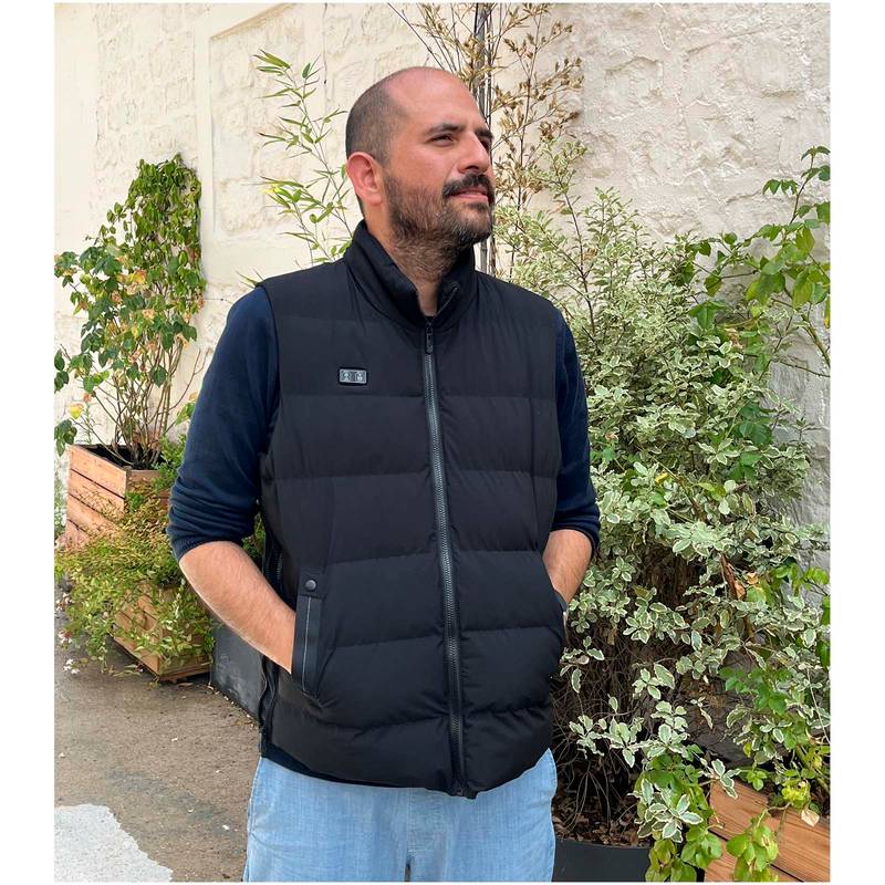 Vyhřívaná vesta s powerbankou SCX.design G01, černá, S Vyhřívaná vesta s powerbankou SCX.design G01, černá, S