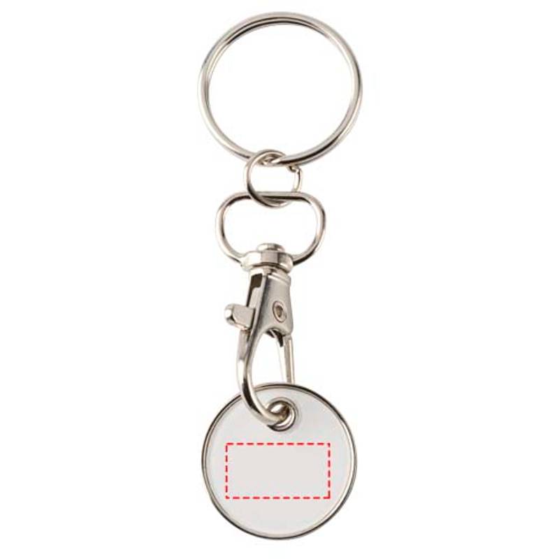 Kľúčenka so žetónom do vozíka Rory, biela Kľúčenka so žetónom do vozíka Rory, biela