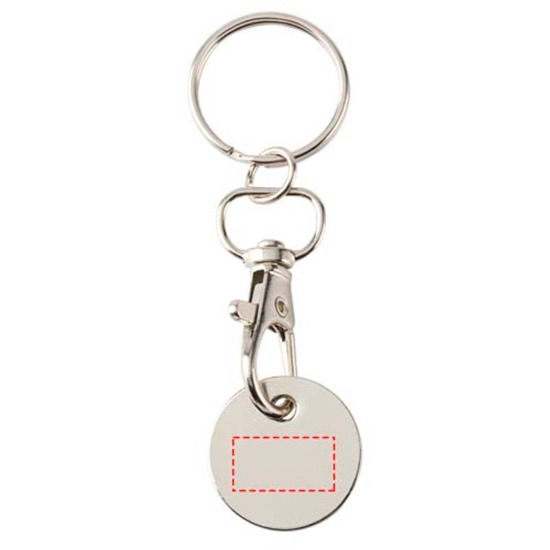 Kľúčenka so žetónom do vozíka Rory, biela Kľúčenka so žetónom do vozíka Rory, biela