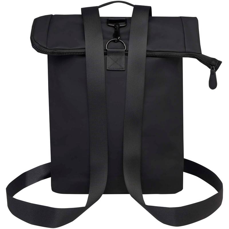 Recyklovaný rolovací batoh Turner na 15,6″ notebook s certifikáciou GRS a objemom 12 l, čierna Recyklovaný rolovací batoh Turner na 15,6″ notebook s certifikáciou GRS a objemom 12 l, čierna