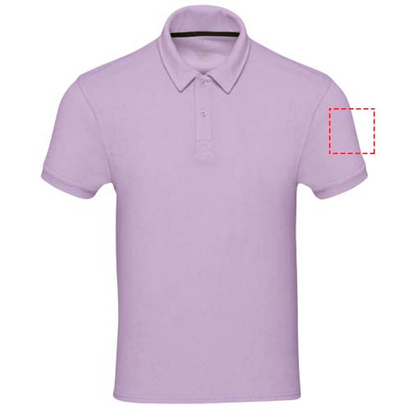 Unisex polo Akoya z recyklovaného froté, fialová Lilac, XS Unisex polo Akoya z recyklovaného froté, fialová Lilac, XS