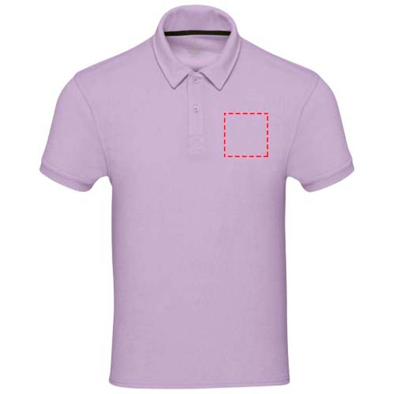 Unisex polo Akoya z recyklovaného froté, fialová Lilac, XS Unisex polo Akoya z recyklovaného froté, fialová Lilac, XS