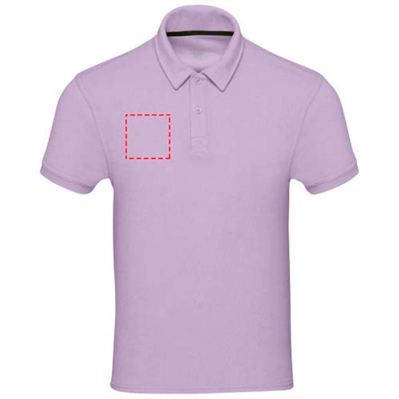 Unisex polo Akoya z recyklovaného froté, fialová Lilac, XS Unisex polo Akoya z recyklovaného froté, fialová Lilac, XS