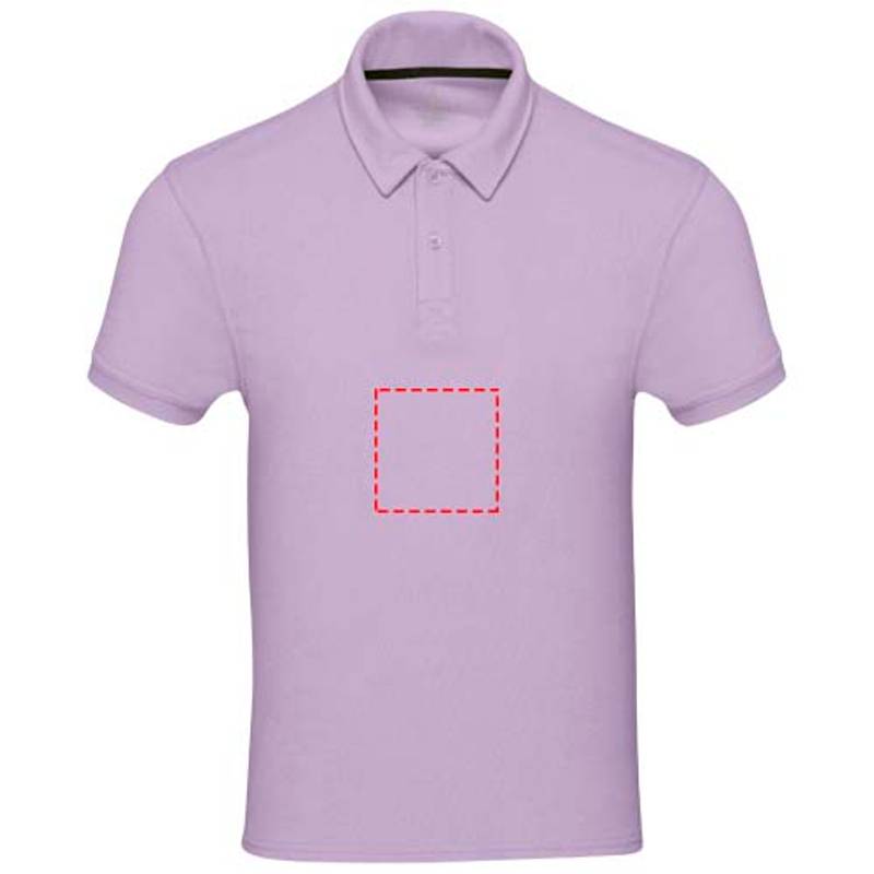 Unisex polo Akoya z recyklovaného froté, fialová Lilac, XS Unisex polo Akoya z recyklovaného froté, fialová Lilac, XS