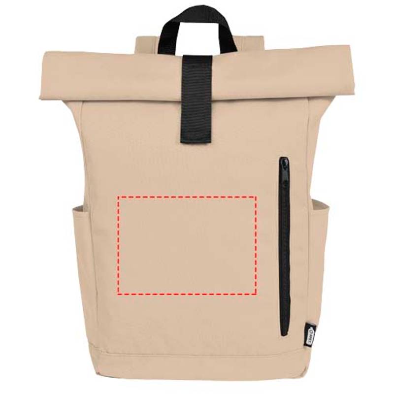 15,6" GRS RPET roll top batoh 18 l Byron, hnedá Oatmeal 15,6" GRS RPET roll top batoh 18 l Byron, hnedá Oatmeal