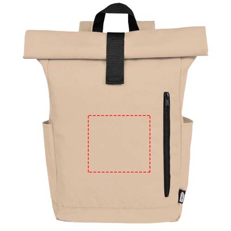 15,6" GRS RPET roll top batoh 18 l Byron, hnedá Oatmeal 15,6" GRS RPET roll top batoh 18 l Byron, hnedá Oatmeal