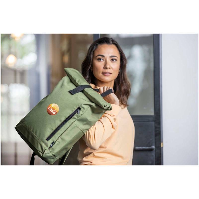 15,6" GRS RPET roll top batoh 18 l Byron, hnedá Oatmeal 15,6" GRS RPET roll top batoh 18 l Byron, hnedá Oatmeal