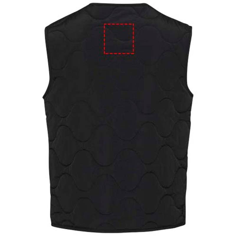 Quartz GRS recyklovaná unisex prešívaná vesta, čierna, XS Quartz GRS recyklovaná unisex prešívaná vesta, čierna, XS