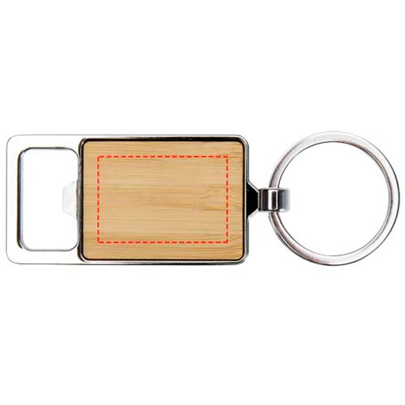 Snapper bambusový prívesok na kľúče s otváračom na fľaše, hnedá Natural Snapper bambusový prívesok na kľúče s otváračom na fľaše, hnedá Natural