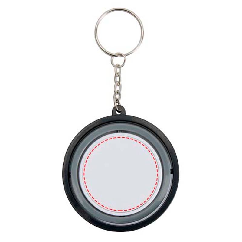 Spinx gyroskopický fidget přívěsek na klíče z recyklovaného plastu, černá Spinx gyroskopický fidget přívěsek na klíče z recyklovaného plastu, černá