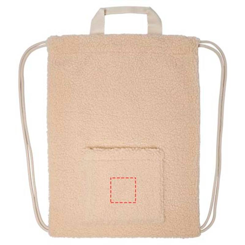 GRS recyklovaný sherpa šnúrkový batoh Bear, 9 l, hnedá Natural GRS recyklovaný sherpa šnúrkový batoh Bear, 9 l, hnedá Natural