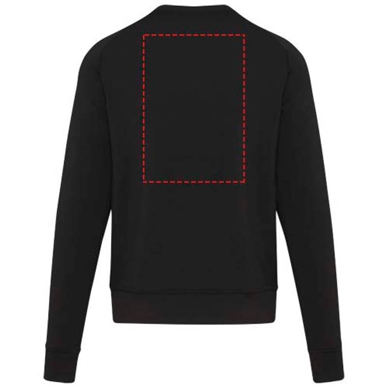 Yukon unisex športový sveter s okrúhlym výstrihom, čierna, XS Yukon unisex športový sveter s okrúhlym výstrihom, čierna, XS