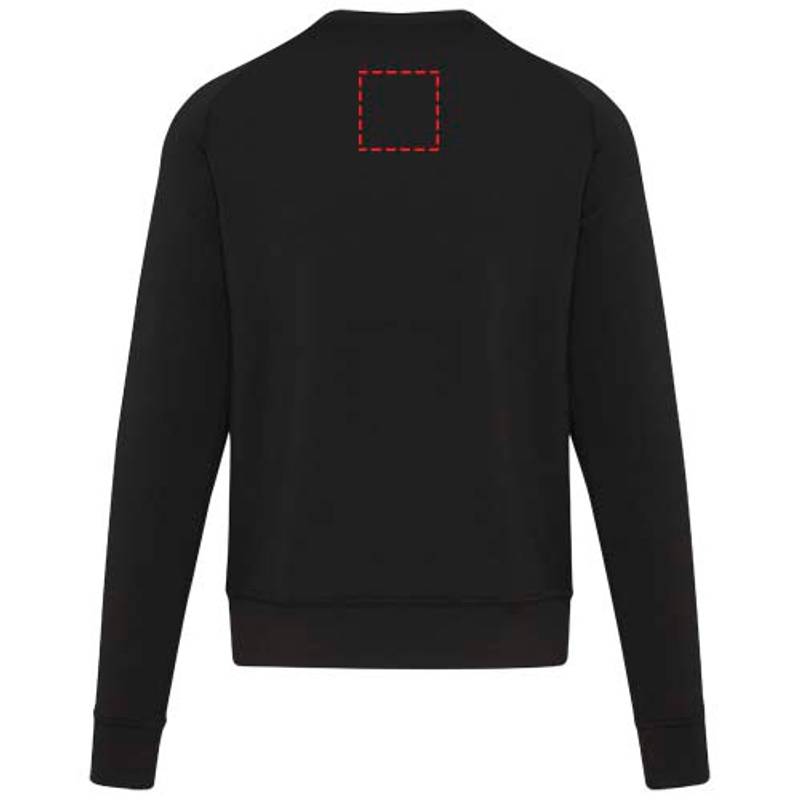 Yukon unisex športový sveter s okrúhlym výstrihom, čierna, XS Yukon unisex športový sveter s okrúhlym výstrihom, čierna, XS