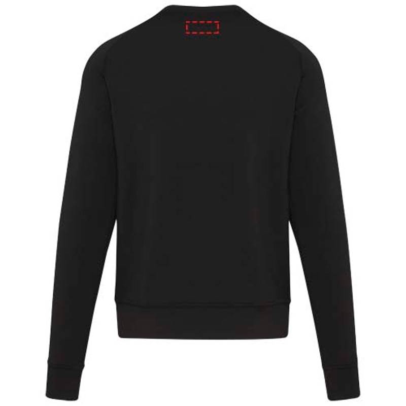 Yukon unisex športový sveter s okrúhlym výstrihom, čierna, XS Yukon unisex športový sveter s okrúhlym výstrihom, čierna, XS