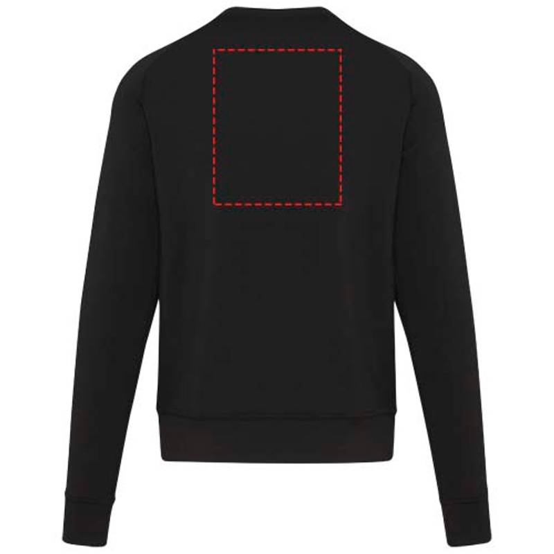 Yukon unisex športový sveter s okrúhlym výstrihom, čierna, XS Yukon unisex športový sveter s okrúhlym výstrihom, čierna, XS