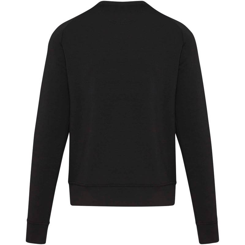 Yukon unisex športový sveter s okrúhlym výstrihom, čierna, XS Yukon unisex športový sveter s okrúhlym výstrihom, čierna, XS