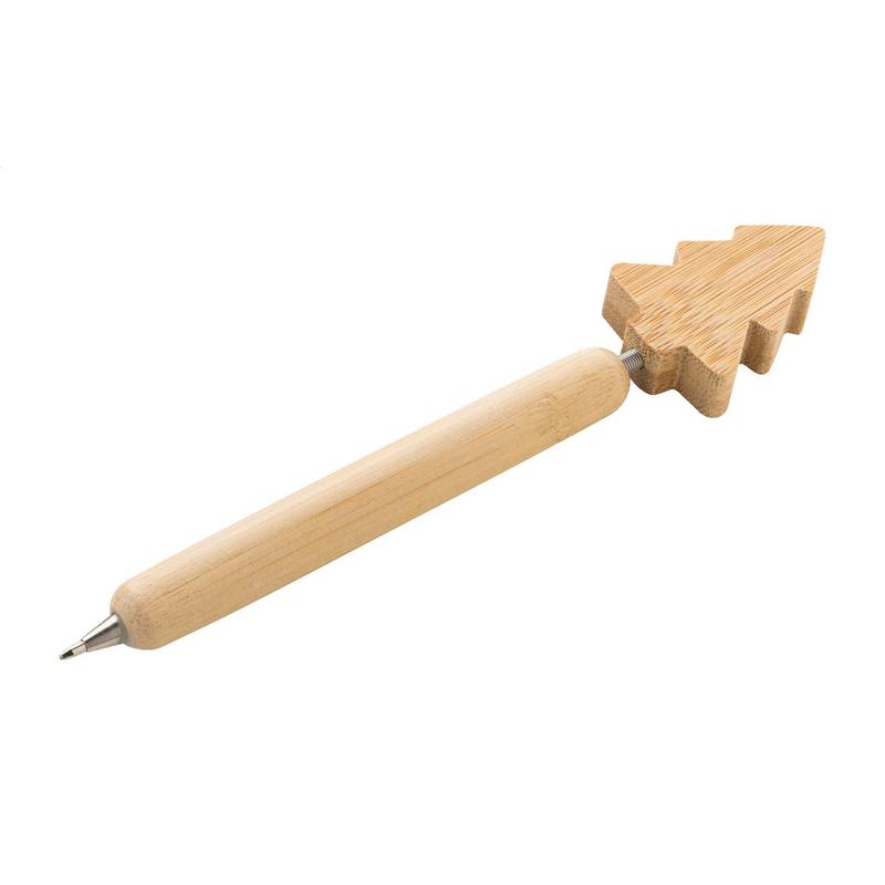 Xoom Vianočné guľôčkové pero, vianočný stromček, hnedá Natural Xoom Vianočné guľôčkové pero, vianočný stromček, hnedá Natural