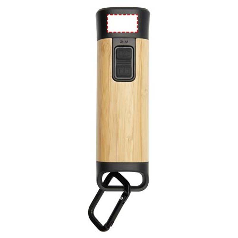 Kuma svietidlo z bambusu / RCS recyklovaného plastu s karabínou, hnedá Natural Kuma svietidlo z bambusu / RCS recyklovaného plastu s karabínou, hnedá Natural