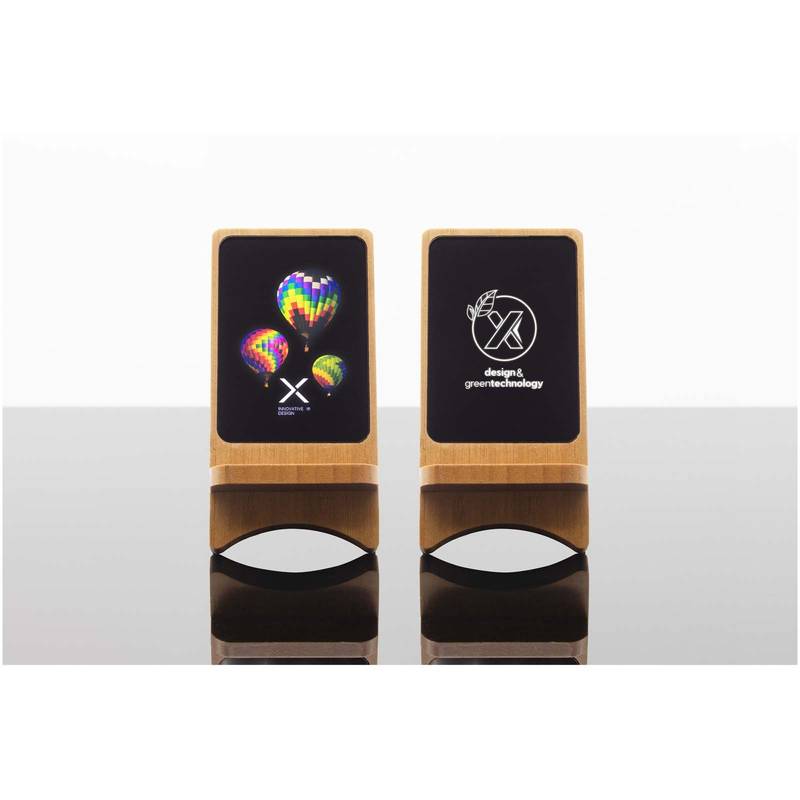 10W bezdrôtový svietiaci nabíjací stojan SCX.design W16, hnedá Wood 10W bezdrôtový svietiaci nabíjací stojan SCX.design W16, hnedá Wood