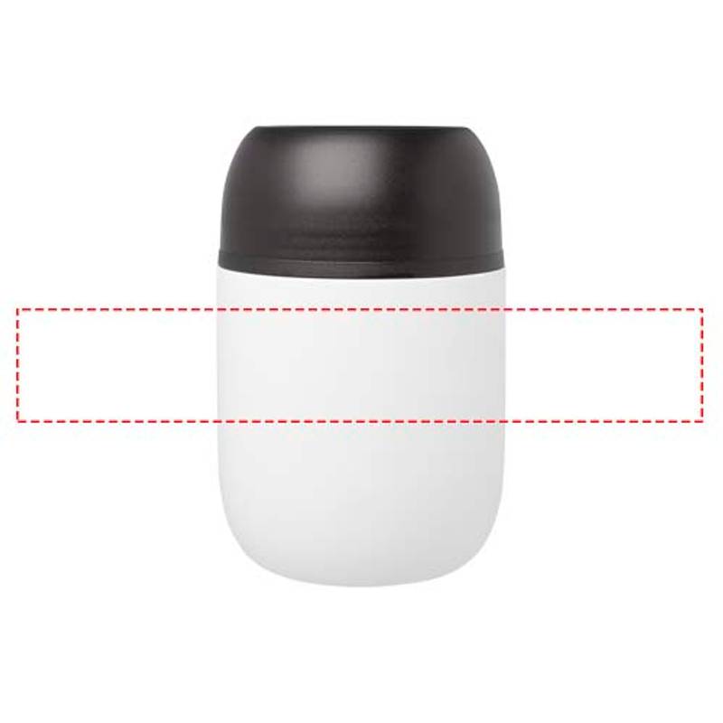 Supo dvojstenný hrniec z recyklovanej nerezovej ocele s objemom 480 ml, biela Supo dvojstenný hrniec z recyklovanej nerezovej ocele s objemom 480 ml, biela