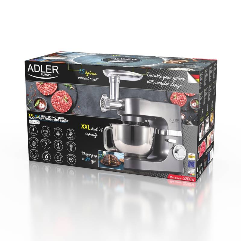 Planetárny kuchynský robot 2200W 7L, ADLER AD4221 Planetárny kuchynský robot 2200W 7L, ADLER AD4221