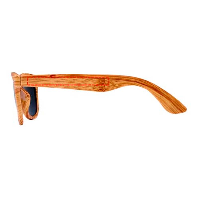 Slnečné okuliare Mira s dreveným vzhľadom, hnedá Natural Slnečné okuliare Mira s dreveným vzhľadom, hnedá Natural