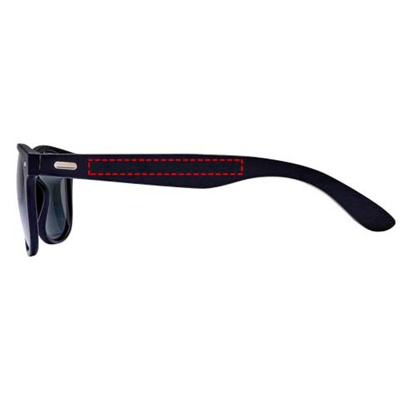 Bambusové sluneční brýle Arlo s černou povrchovou úpravou, černá Bambusové sluneční brýle Arlo s černou povrchovou úpravou, černá