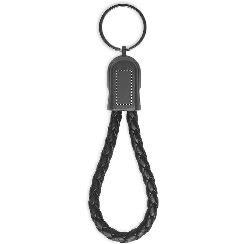 Klíčenka a kabel type-C, černá Klíčenka a kabel type-C, černá