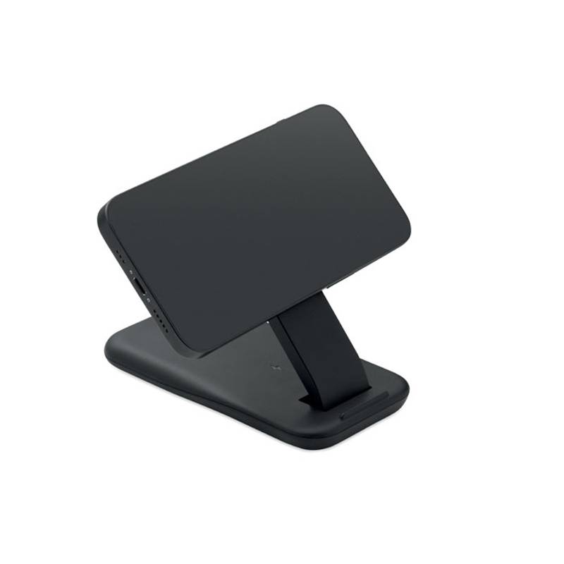 Bezdrôtová 15W nabíjačka 3v1, čierna Bezdrôtová 15W nabíjačka 3v1, čierna