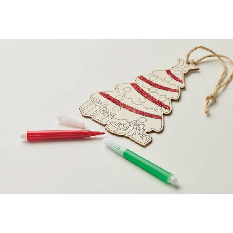 Vianočná ozdoba na stromček, hnedá Wood Vianočná ozdoba na stromček, hnedá Wood