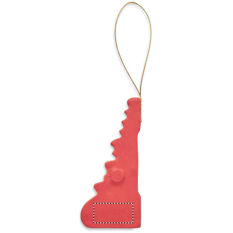 Papierová ozdoba na stromček, červená Papierová ozdoba na stromček, červená