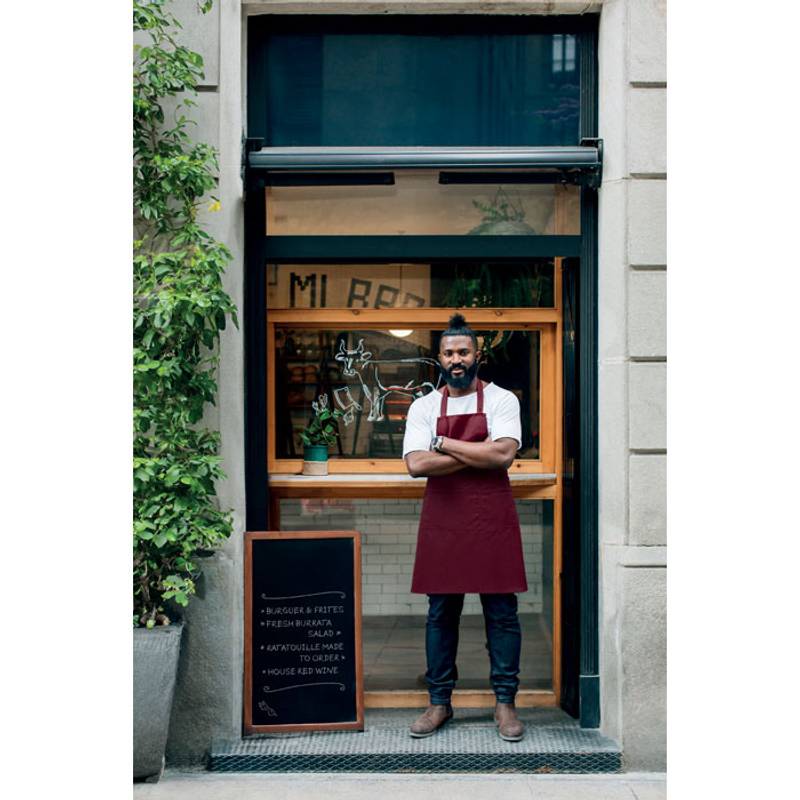 Zástera z bio bavlny 240 gr/m², hnedá Beige Zástera z bio bavlny 240 gr/m², hnedá Beige